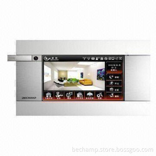 Home Automation System, Control Panel, Touch Panel, Intercom Unit, 7-inch Panel, Metal